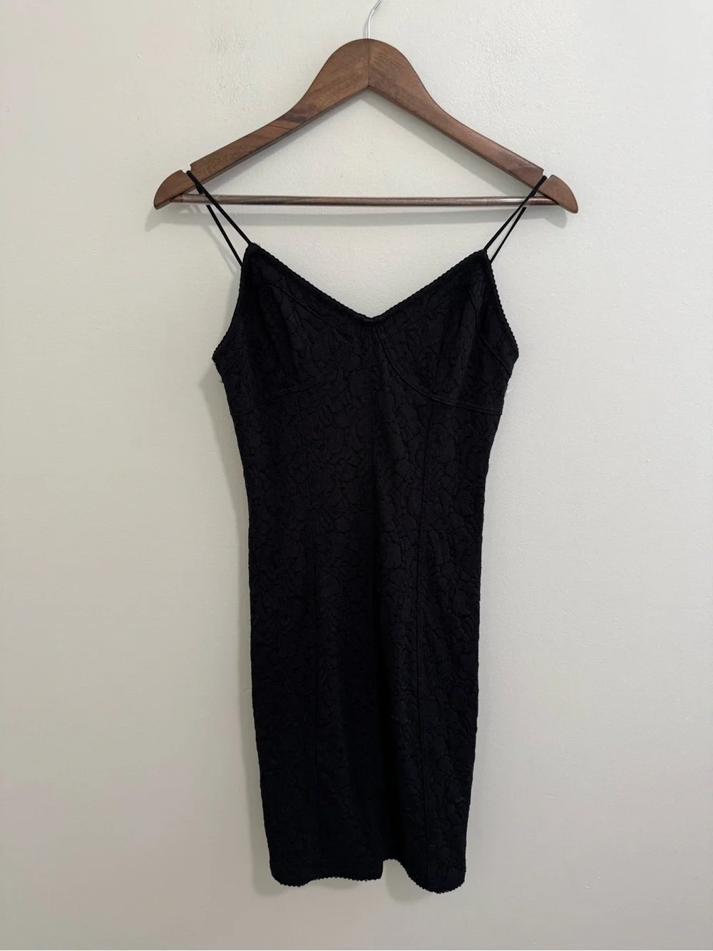 Free People Black Lace Bodycon Mini Dress